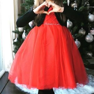 Puffy Red Christmas Dress